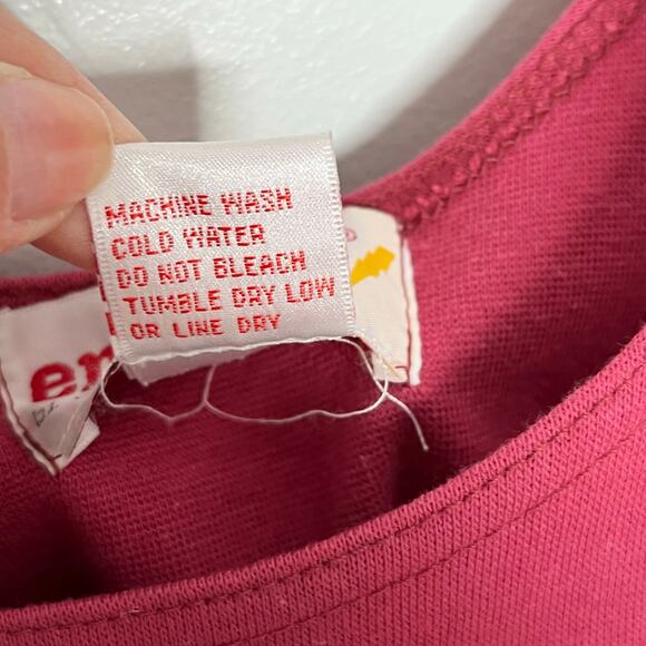 Vintage 90s Y2K Energie Tank Top Womens Large Pink Cranberry Cotton Casual - Picture 5 of 7